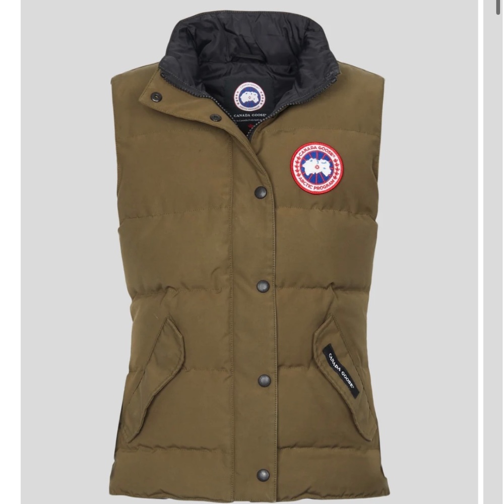Canada Goose Khaki Freestyle Vest in Medium